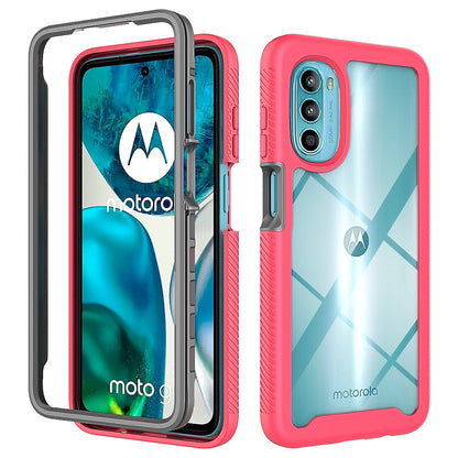 For Motorola Moto G52 4G / G82 5G Acrylic + PC + TPU Phone Case Drop-proof Transparent Protective Cover