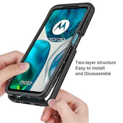 For Motorola Moto G52 4G / G82 5G Acrylic + PC + TPU Phone Case Drop-proof Transparent Protective Cover