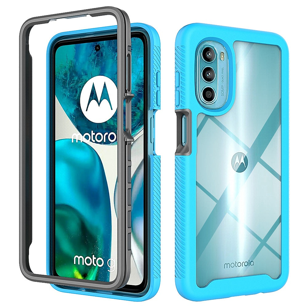 For Motorola Moto G52 4G / G82 5G Acrylic + PC + TPU Phone Case Drop-proof Transparent Protective Cover