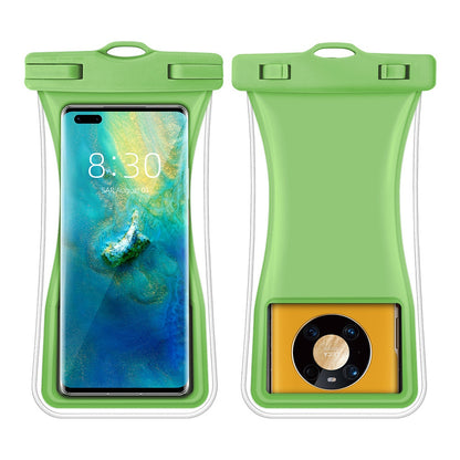 TPU Waterproof Bag for Under 7.2-inches Mobile Phone Beach Pool Phone Dry Bag with Floating Airbag