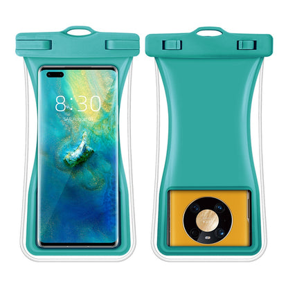 TPU Waterproof Bag for Under 7.2-inches Mobile Phone Beach Pool Phone Dry Bag with Floating Airbag