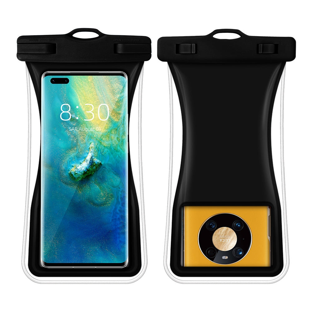 TPU Waterproof Bag for Under 7.2-inches Mobile Phone Beach Pool Phone Dry Bag with Floating Airbag