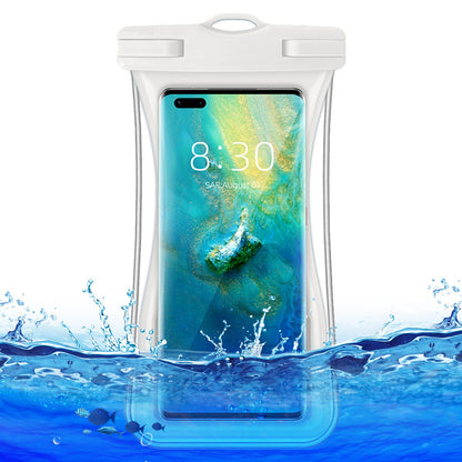 TPU Waterproof Bag for Under 7.2-inches Mobile Phone Beach Pool Phone Dry Bag with Floating Airbag