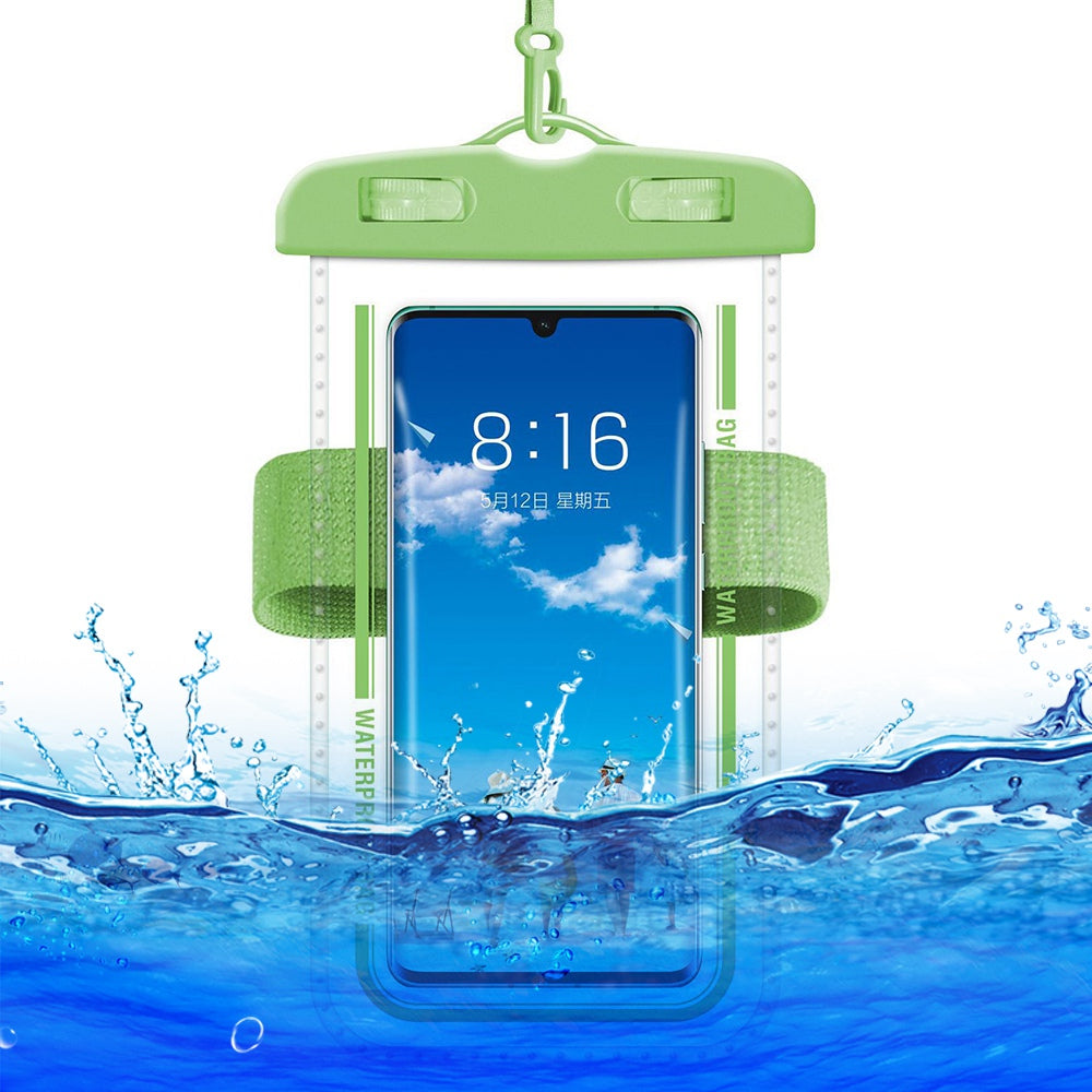 PVC Waterproof Phone Bag for Under 7.2-inches Mobile Phone Water Resistant Pouch with Strap for Swimming