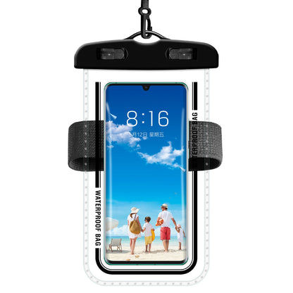 PVC Waterproof Phone Bag for Under 7.2-inches Mobile Phone Water Resistant Pouch with Strap for Swimming