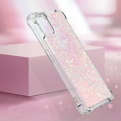 YB Quicksand Series-1 for Nothing phone (1) 5G TPU Back Cover Anti-collision Phone Case with Liquid Floating Glitter Sequins Phone Shell