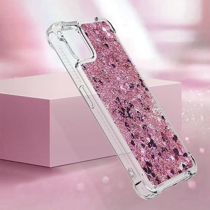 YB Quicksand Series-1 for Nothing phone (1) 5G TPU Back Cover Anti-collision Phone Case with Liquid Floating Glitter Sequins Phone Shell