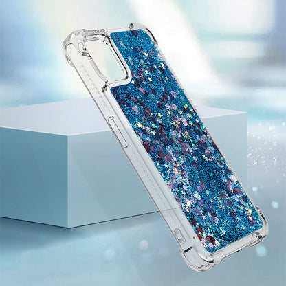 YB Quicksand Series-1 for Nothing phone (1) 5G TPU Back Cover Anti-collision Phone Case with Liquid Floating Glitter Sequins Phone Shell