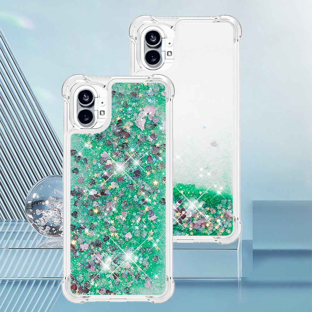 YB Quicksand Series-1 for Nothing phone (1) 5G TPU Back Cover Anti-collision Phone Case with Liquid Floating Glitter Sequins Phone Shell