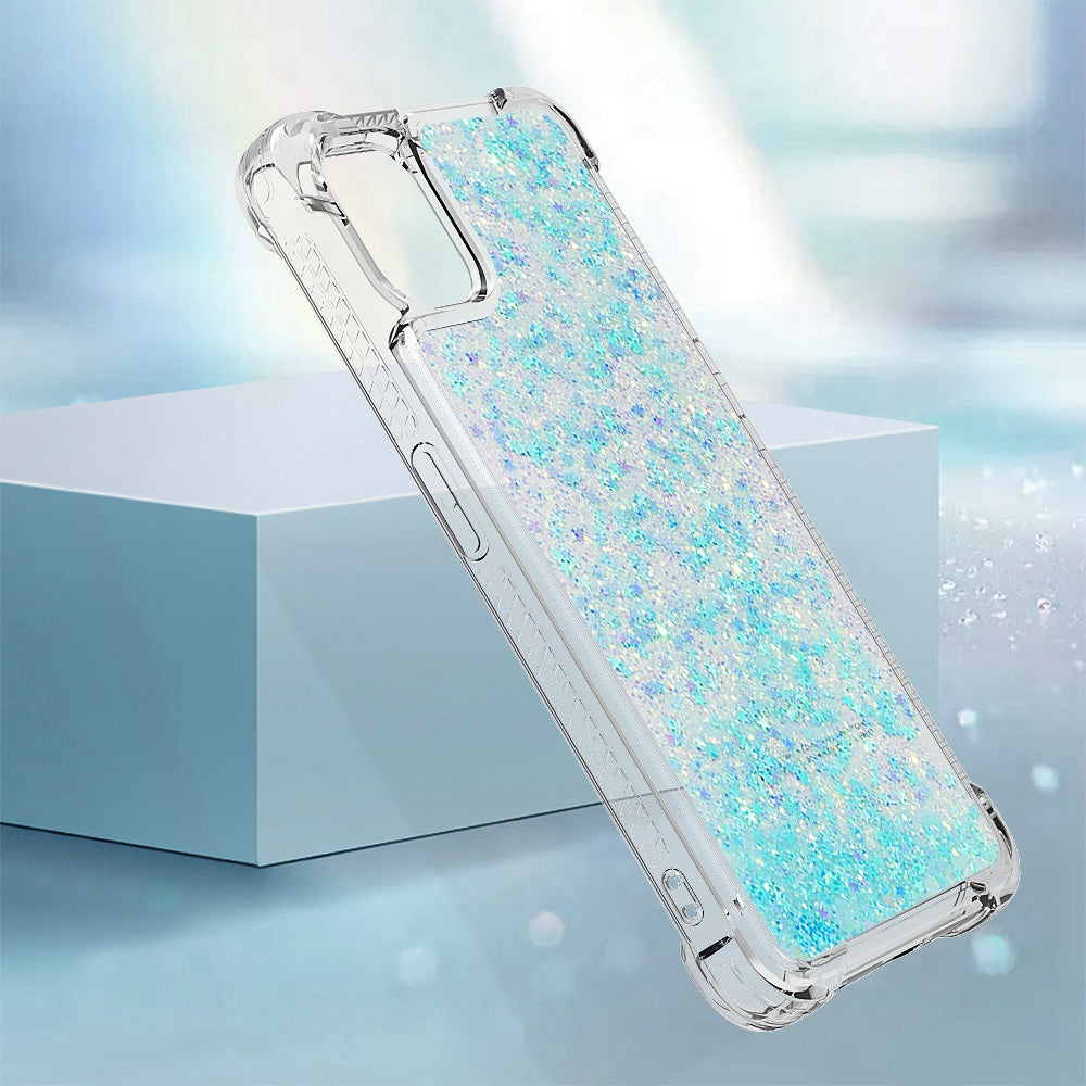 YB Quicksand Series-1 for Nothing phone (1) 5G TPU Back Cover Anti-collision Phone Case with Liquid Floating Glitter Sequins Phone Shell