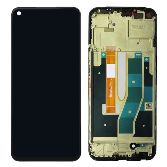 For Realme 9 Pro 5G RMX3471 RMX3472 Grade A OEM Disassembly LCD Screen and Digitizer Assembly + Frame Part (without Logo)