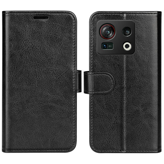 For ZTE nubia Z40S Pro 5G Crazy Horse Texture Flip Wallet Case PU Leather + TPU Shockproof Phone Cover Stand Shell