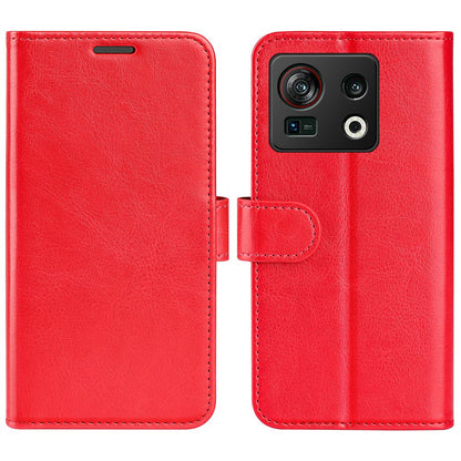 For ZTE nubia Z40S Pro 5G Crazy Horse Texture Flip Wallet Case PU Leather + TPU Shockproof Phone Cover Stand Shell