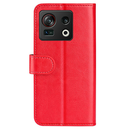 For ZTE nubia Z40S Pro 5G Crazy Horse Texture Flip Wallet Case PU Leather + TPU Shockproof Phone Cover Stand Shell