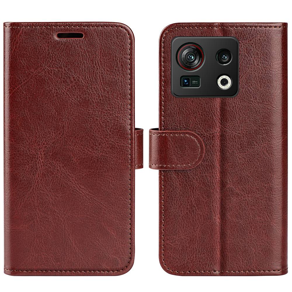 For ZTE nubia Z40S Pro 5G Crazy Horse Texture Flip Wallet Case PU Leather + TPU Shockproof Phone Cover Stand Shell