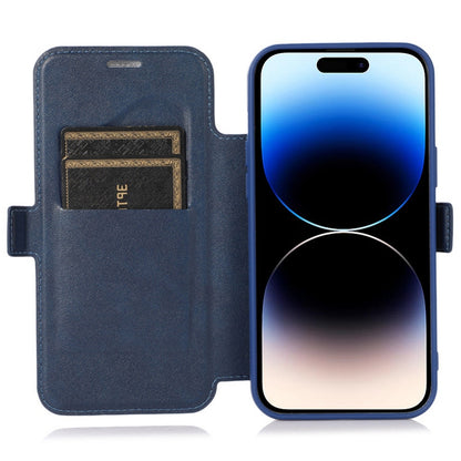 For iPhone 14 Pro Slide Camera Protection Folio Flip Phone Case PU Leather Stand Card Holder Cover