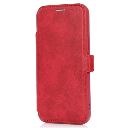 For iPhone 14 Pro Slide Camera Protection Folio Flip Phone Case PU Leather Stand Card Holder Cover