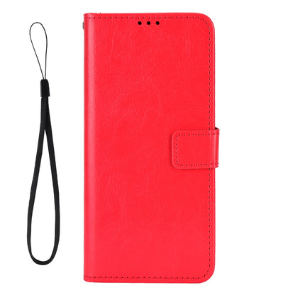 For ZTE Blade A72 5G PU Leather Wallet Phone Case Foldable Stand Crazy Horse Texture Magnetic Clasp Phone Cover