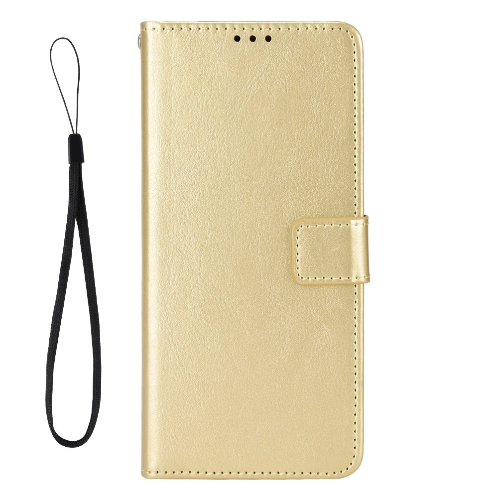 For ZTE Blade A72 5G PU Leather Wallet Phone Case Foldable Stand Crazy Horse Texture Magnetic Clasp Phone Cover