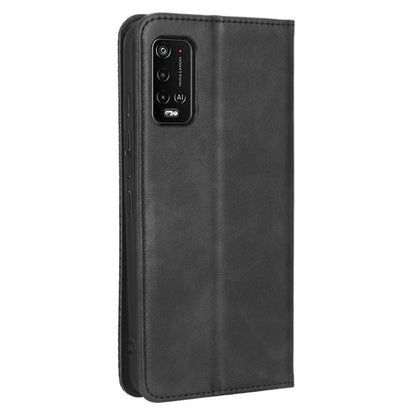 For Wiko Power U10 / Power U20 Vintage PU Leather Wallet Case Imprinted Mosaic Stand Magnetic Auto-absorbed Closure Flip Folio Cover