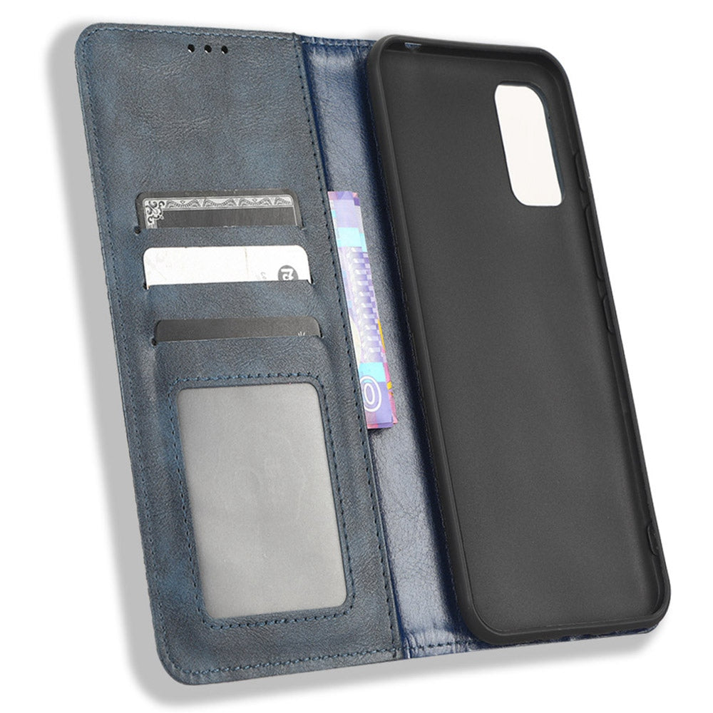 For Wiko Power U10 / Power U20 Vintage PU Leather Wallet Case Imprinted Mosaic Stand Magnetic Auto-absorbed Closure Flip Folio Cover