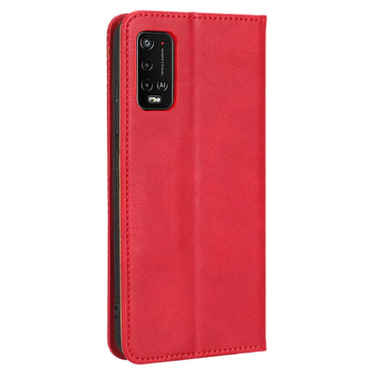 For Wiko Power U10 / Power U20 Vintage PU Leather Wallet Case Imprinted Mosaic Stand Magnetic Auto-absorbed Closure Flip Folio Cover