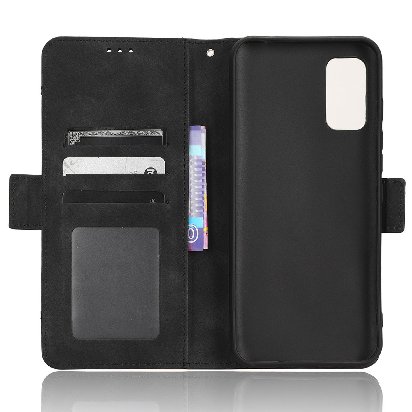 For Wiko Power U10 / Power U20 PU Leather Folio Wallet Cover Magnetic Closure Multiple Card Slots Stand Flip Cover