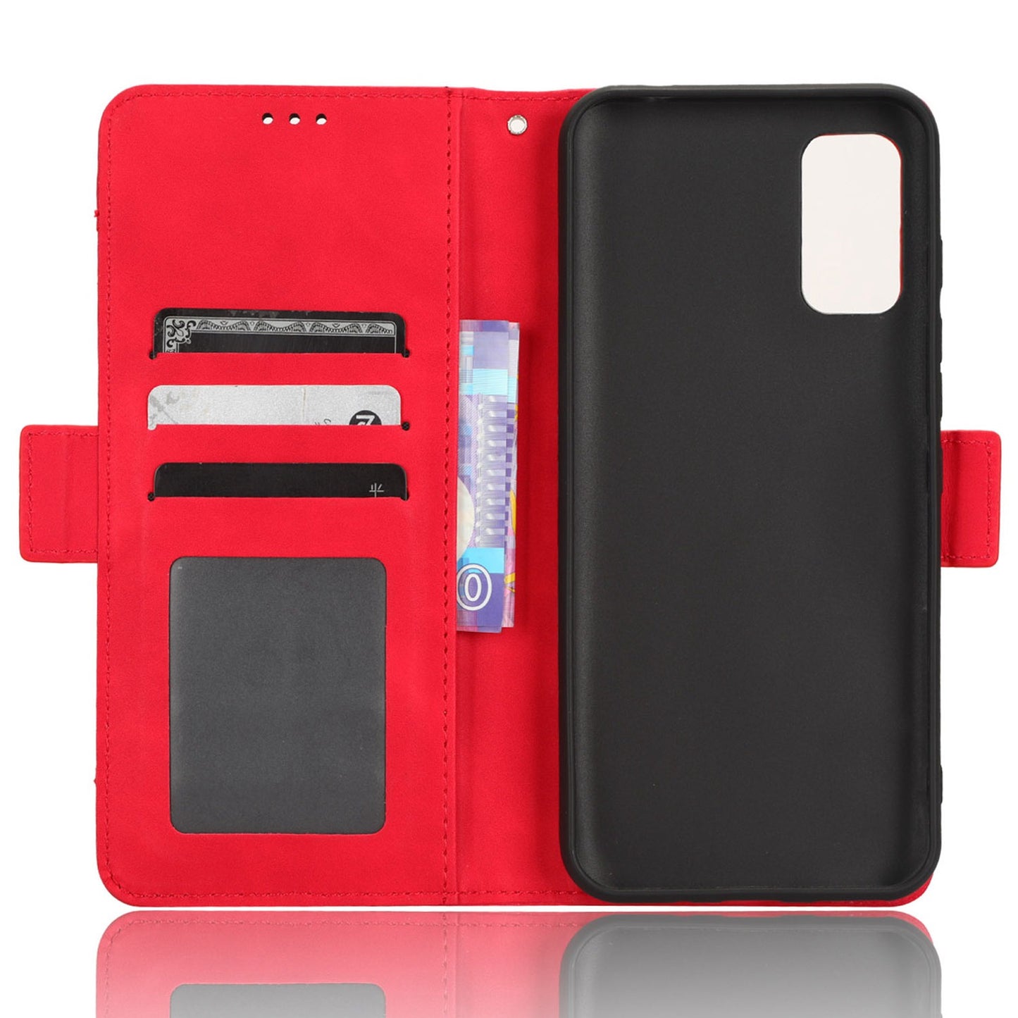 For Wiko Power U10 / Power U20 PU Leather Folio Wallet Cover Magnetic Closure Multiple Card Slots Stand Flip Cover