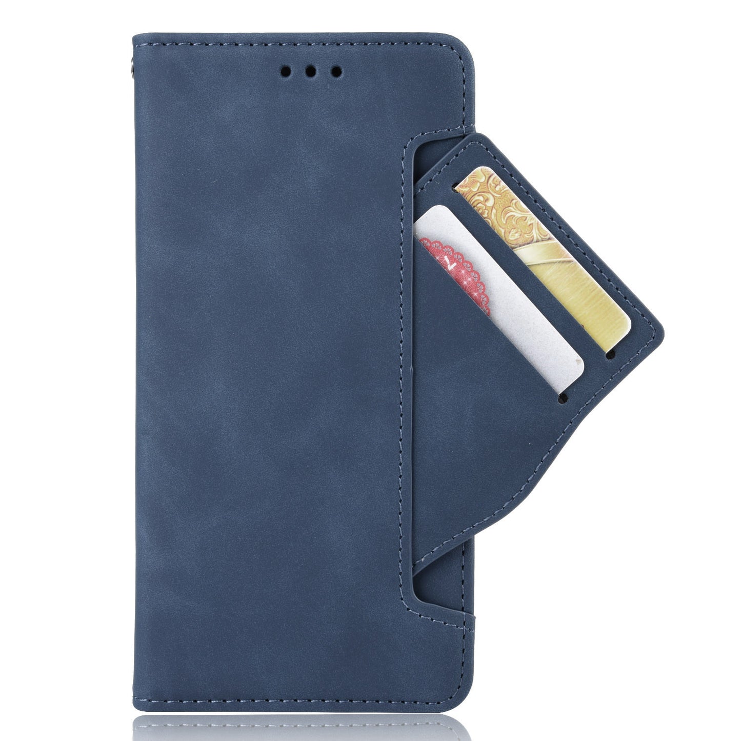 For Wiko Power U10 / Power U20 PU Leather Folio Wallet Cover Magnetic Closure Multiple Card Slots Stand Flip Cover