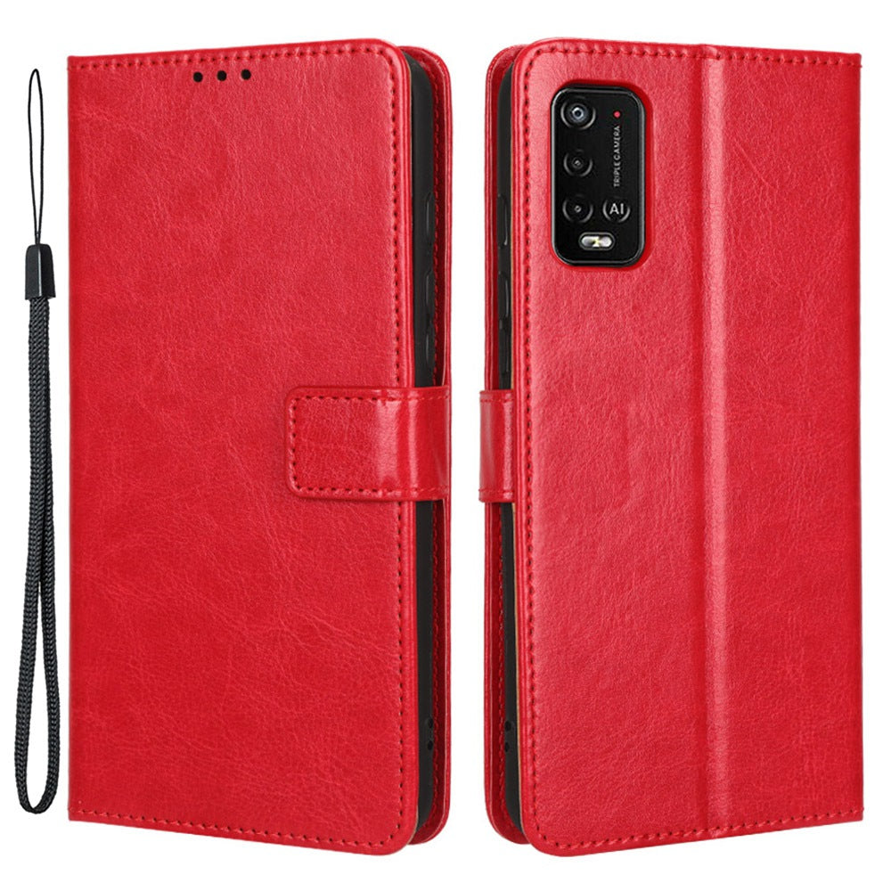 For Wiko Power U10 / Power U20 Crazy Horse Texture PU Leather Phone Case Magnetic Closure Stand Flip Wallet Cover