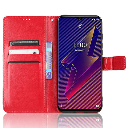 For Wiko Power U10 / Power U20 Crazy Horse Texture PU Leather Phone Case Magnetic Closure Stand Flip Wallet Cover