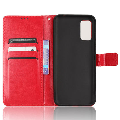 For Wiko Power U10 / Power U20 Crazy Horse Texture PU Leather Phone Case Magnetic Closure Stand Flip Wallet Cover