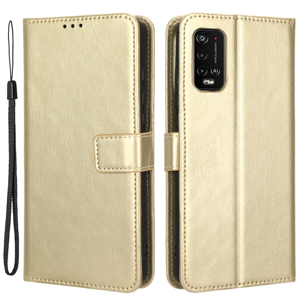 For Wiko Power U10 / Power U20 Crazy Horse Texture PU Leather Phone Case Magnetic Closure Stand Flip Wallet Cover