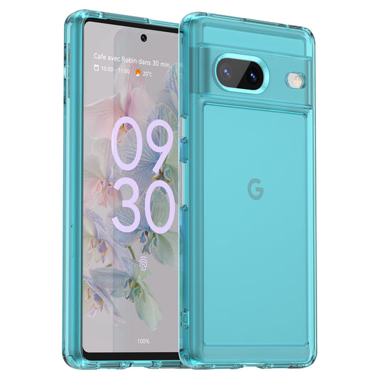 For Google Pixel 7 5G Candy Series Shockproof TPU Phone Case Airbag Corner Cushion Phone Back Cover