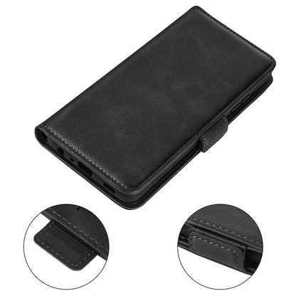 For ZTE Blade A72 5G Textured PU Leather Case Dual Magnetic Stand Wallet Shockproof Phone Cover