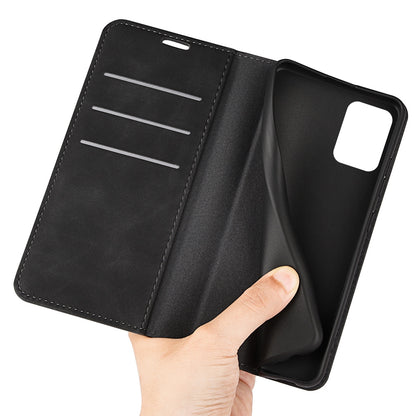 For ZTE Blade A72 5G Skin-touch Feeling Stand Wallet Protective Case PU Leather Magnetic Auto Closing Phone Cover