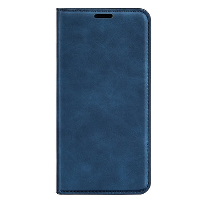 For ZTE Blade A72 5G Skin-touch Feeling Stand Wallet Protective Case PU Leather Magnetic Auto Closing Phone Cover