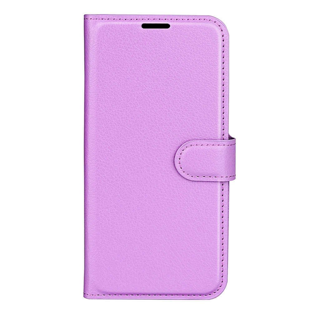 For ZTE Blade A72 5G Anti-drop Folio Flip Phone Case Litchi Texture PU Leather Wallet Stand Scratch-resistant Protective Cover