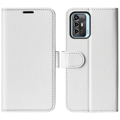 Crazy Horse Texture Phone Case for ZTE Blade A72 5G, PU Leather Foldable Stand Anti-scratch Phone Flip Wallet Cover