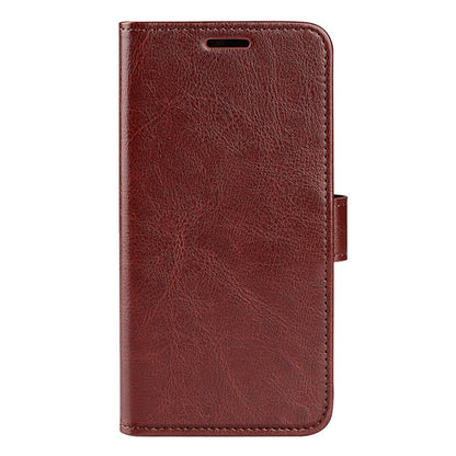 Crazy Horse Texture Phone Case for ZTE Blade A72 5G, PU Leather Foldable Stand Anti-scratch Phone Flip Wallet Cover