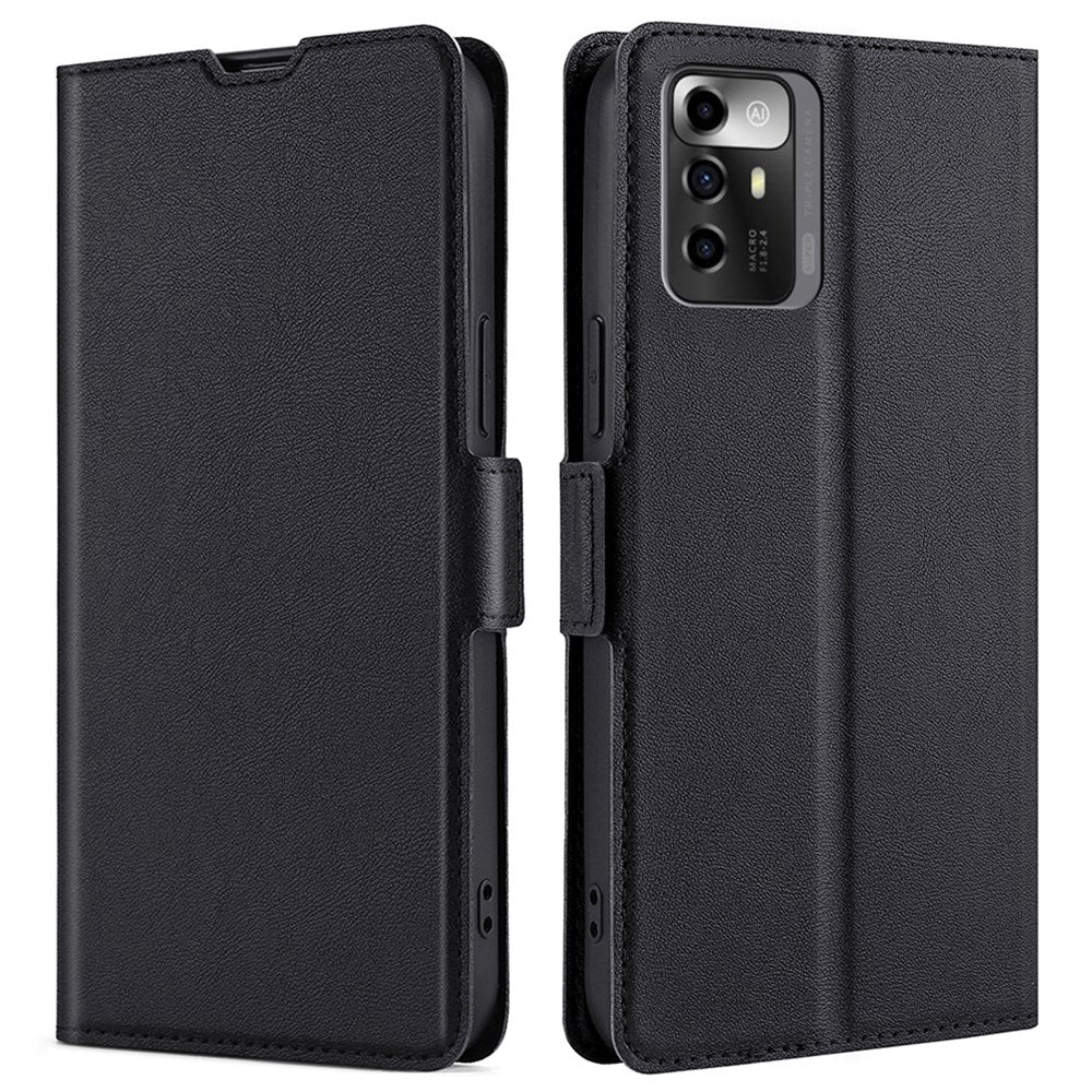 For ZTE Blade A72 5G Card Slots PU Leather Case Flip Folio Stand Magnetic Clasp Protective Phone Cover