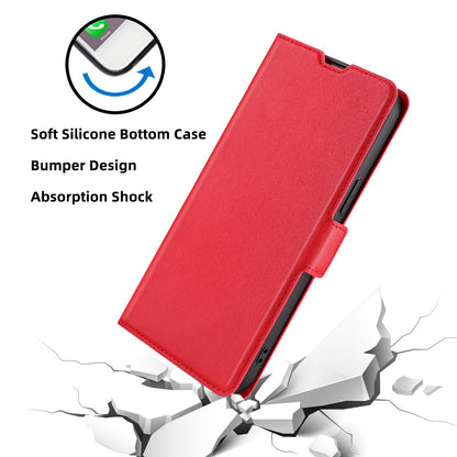 For ZTE Blade A72 5G Card Slots PU Leather Case Flip Folio Stand Magnetic Clasp Protective Phone Cover