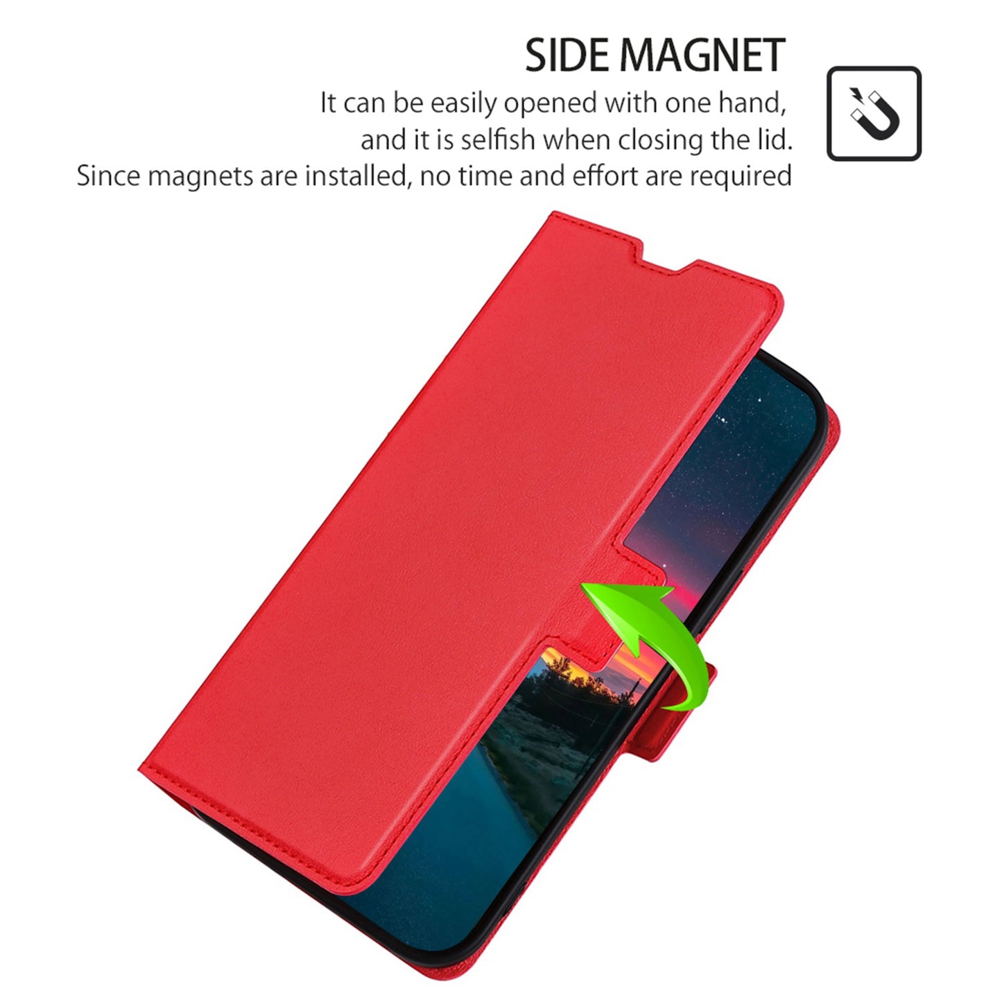 For ZTE Blade A72 5G Card Slots PU Leather Case Flip Folio Stand Magnetic Clasp Protective Phone Cover