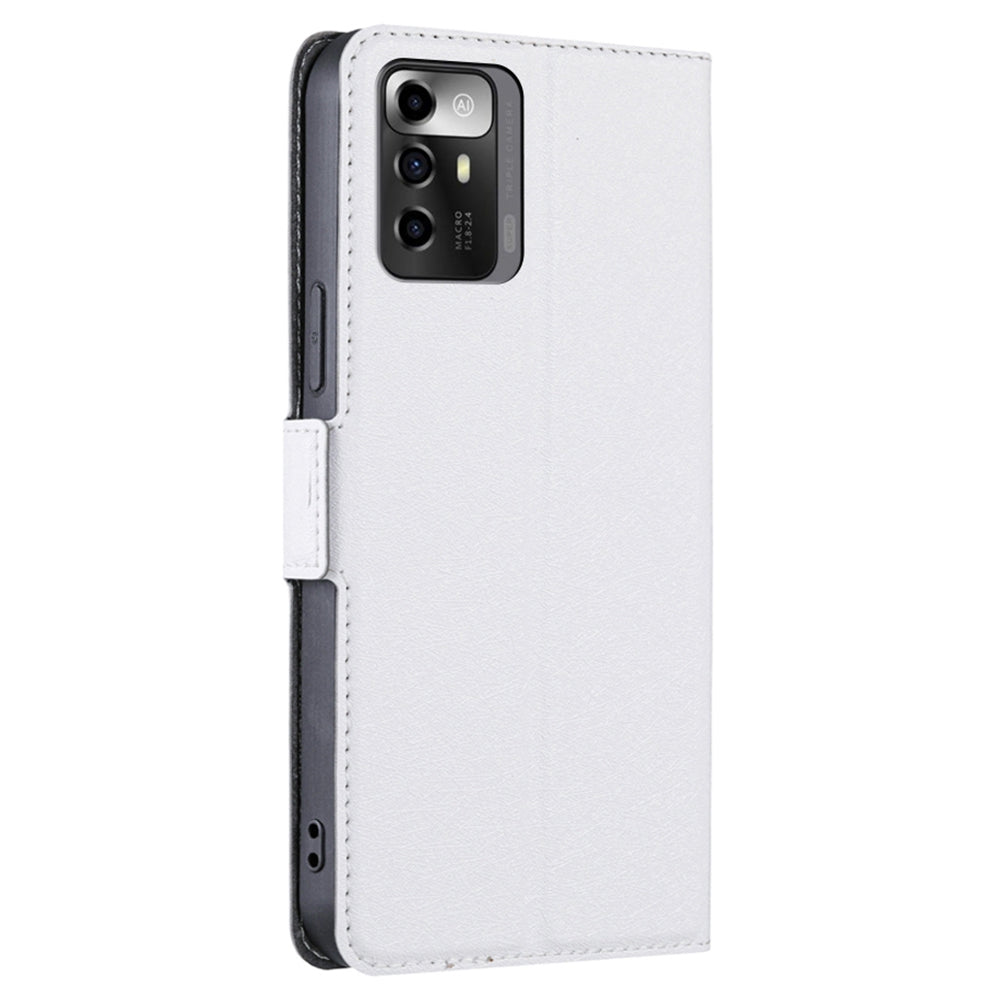 For ZTE Blade A72 5G Card Slots PU Leather Case Flip Folio Stand Magnetic Clasp Protective Phone Cover