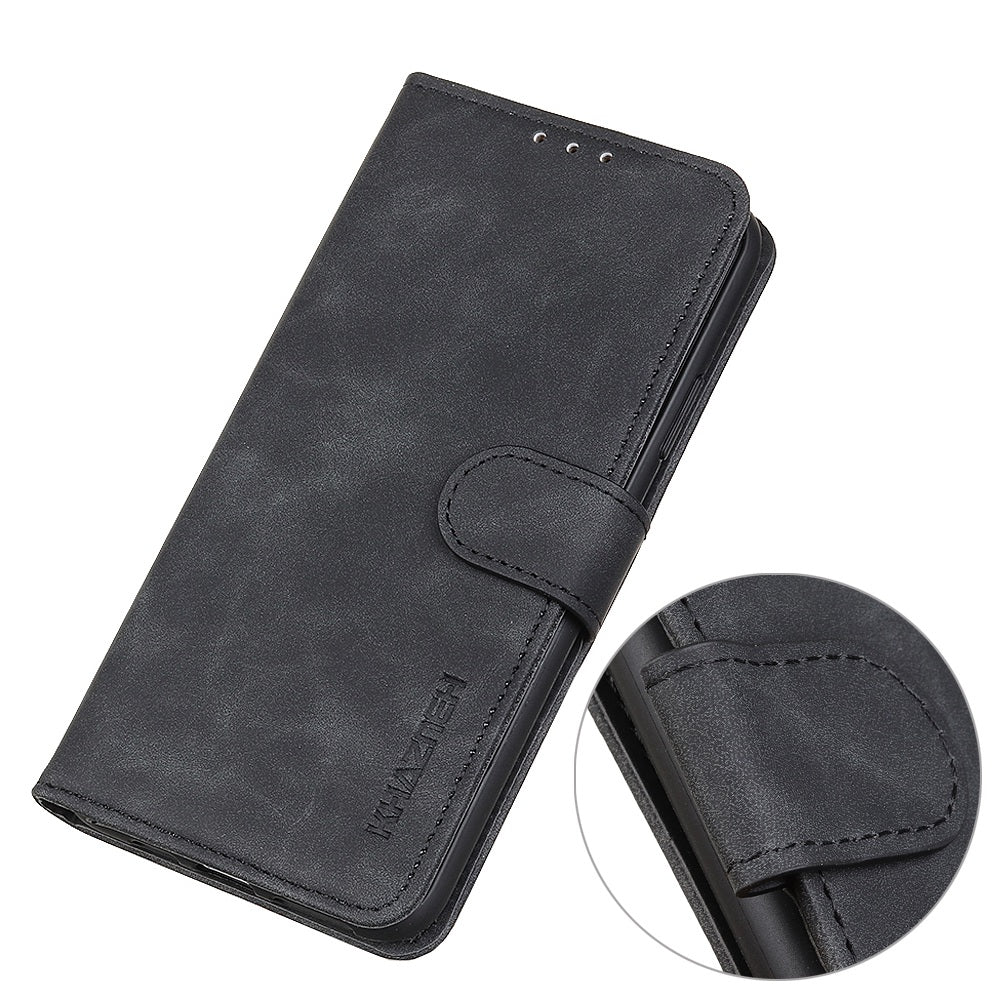 KHAZNEH For ZTE Blade A72 5G Stand Feature Wallet Phone Case Vintage PU Leather Magnetic Protective Flip Cover