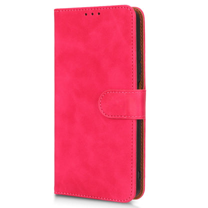 For ZTE Blade A72 5G Skin-touch Feeling PU Leather Flip Case Magnetic Closure Stand Shockproof TPU Inner Shell Wallet Cover with Strap