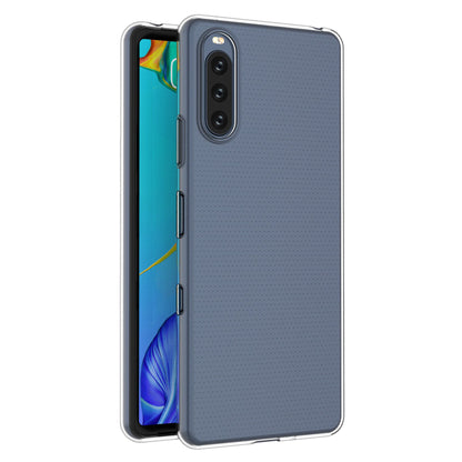 For Sony Xperia 10 III Lite / 10 III 5G Anti-scratch TPU Crystal Clear Phone Back Shell Drop Protection Anti-slip Phone Case