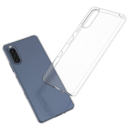 For Sony Xperia 10 III Lite / 10 III 5G Anti-scratch TPU Crystal Clear Phone Back Shell Drop Protection Anti-slip Phone Case