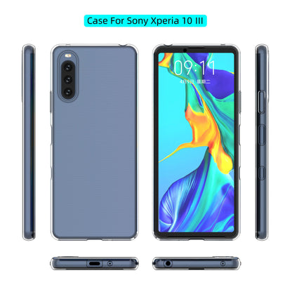 For Sony Xperia 10 III Lite / 10 III 5G Anti-scratch TPU Crystal Clear Phone Back Shell Drop Protection Anti-slip Phone Case