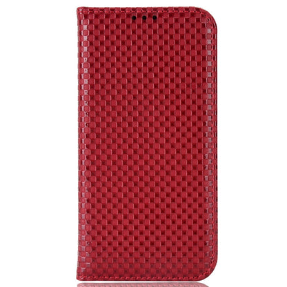 Grid Texture Phone Case for Asus ROG Phone II ZS660KL, PU Leather Magnetic Auto-absorbed Wallet Stand Full Protection Cover